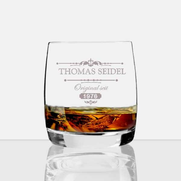Whiskey Glas mit Gravur