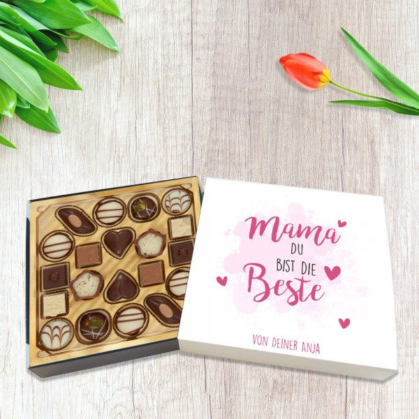 Lindt Pralinen Mama du bist die Beste personalisiert