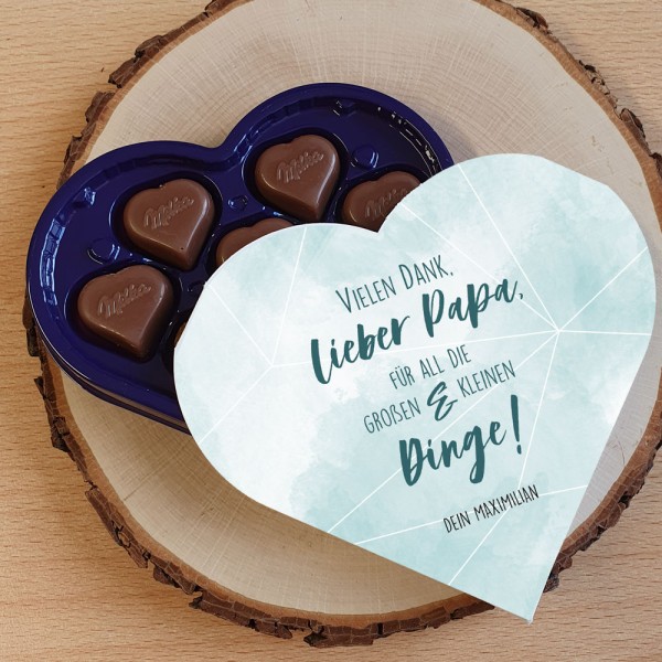 Vielen Dank! Milka Pralinen mit Wunschtext