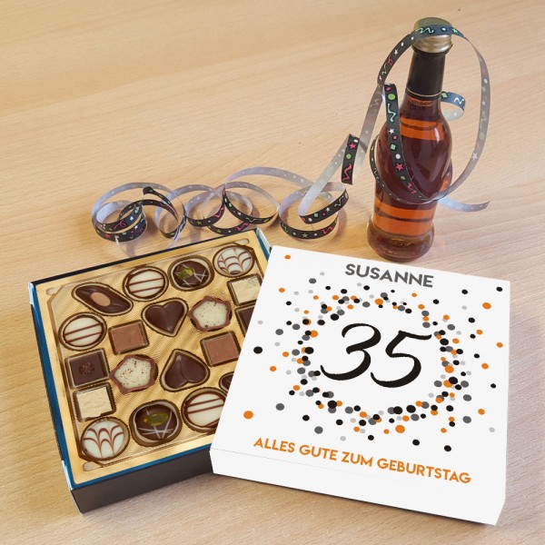 Personalisierte Pralinen von Lindt zum Geburtstag