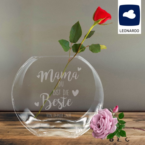 Leonardo Vase graviert zum Muttertag