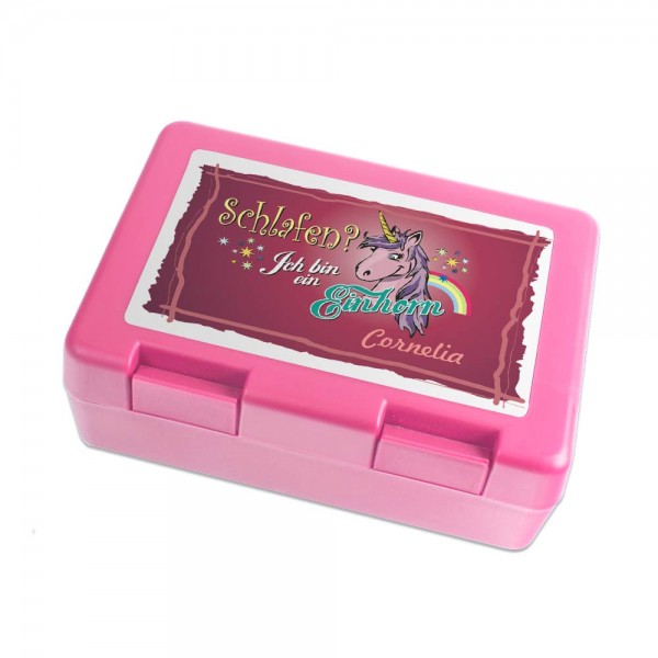 Einhorn Lunchbox mit Spruch