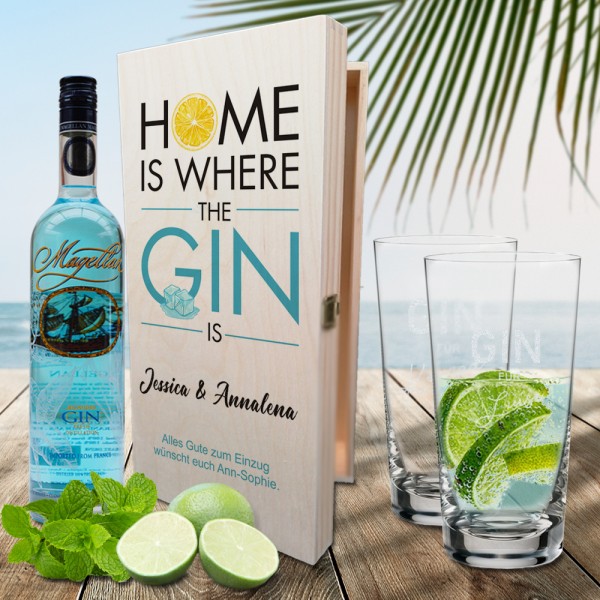 Individuell gestaltetes GIN-Geschenk-Set mit Namen und Text