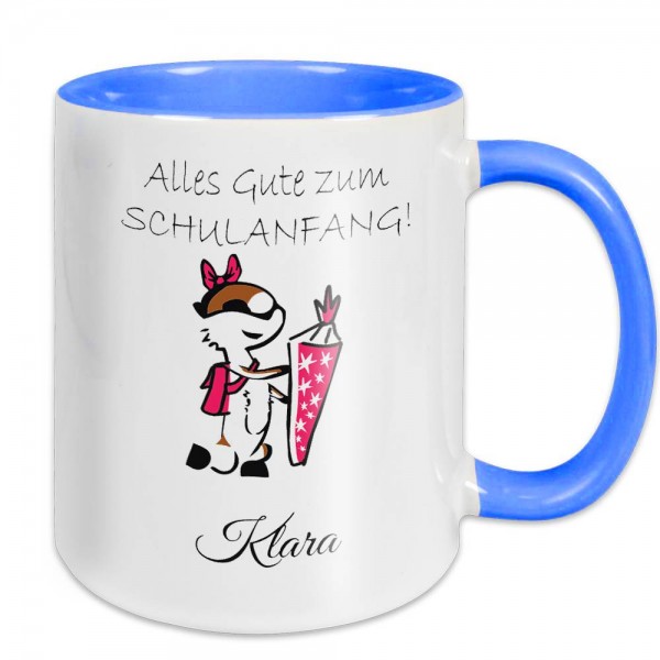 Individuelle Tasse zum Schulanfang