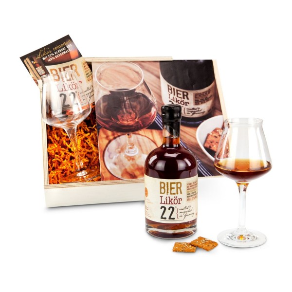 Geschenk Set aus Bier Likör