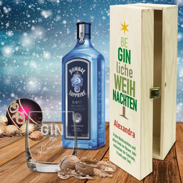 BeGINliches Weihnachts-Geschenk-Set mit Namen und Text bedruckt