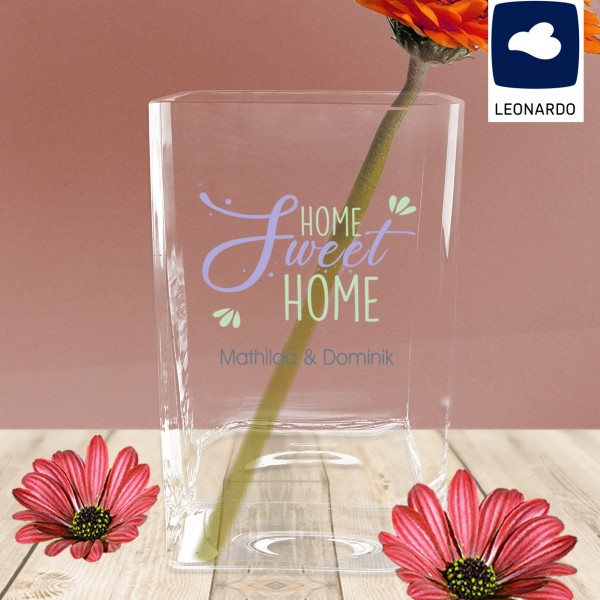 Home sweet Home, personalisierte Leonardo Vase