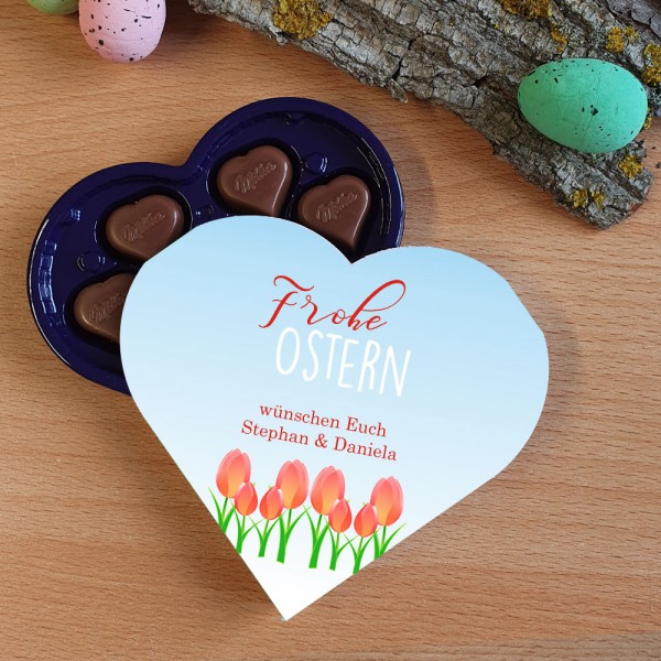Frohe Ostern - Milka Pralinen mit Wunschtext
