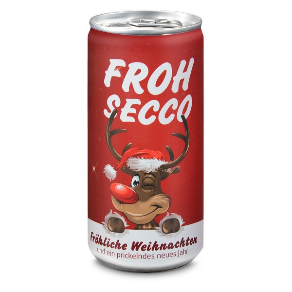 FROHSECCO Secco Geschenkset Elch (rot)