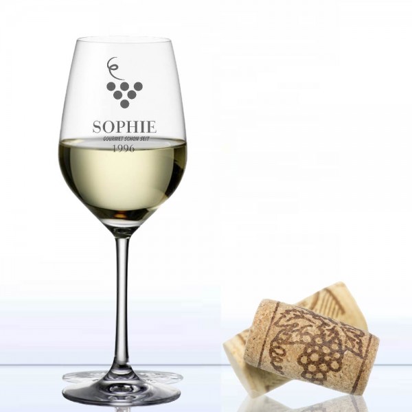 Weinkelch mit Gravur Weißwein MyWine