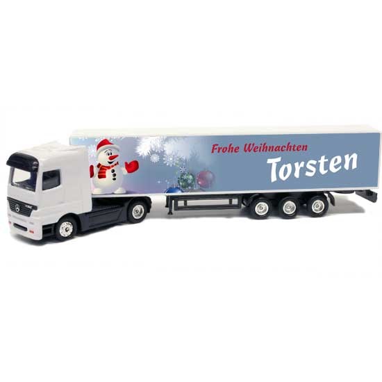 Mini-Truck mit Namen zu Weihnachten