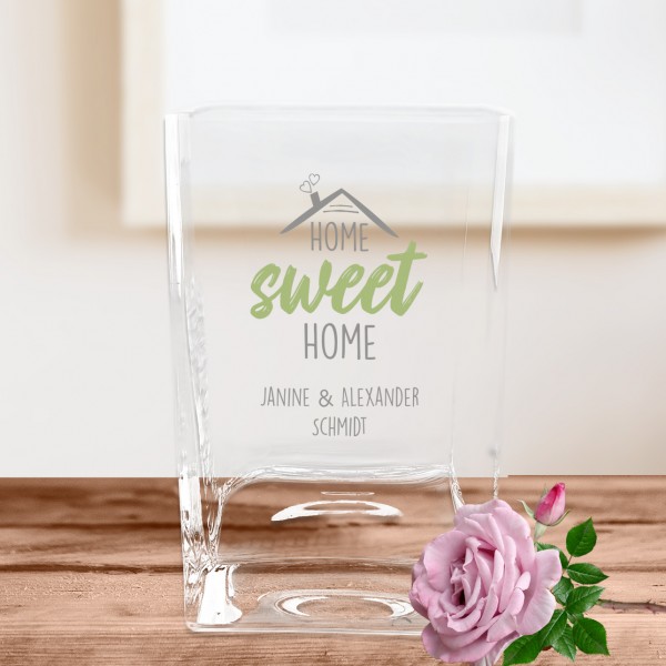 Home sweet Home, personalisierte Leonardo Vase