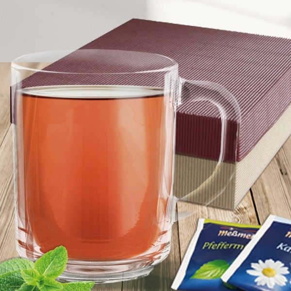 Tee Geschenkset mit Leonardo Glastasse und Teebox
