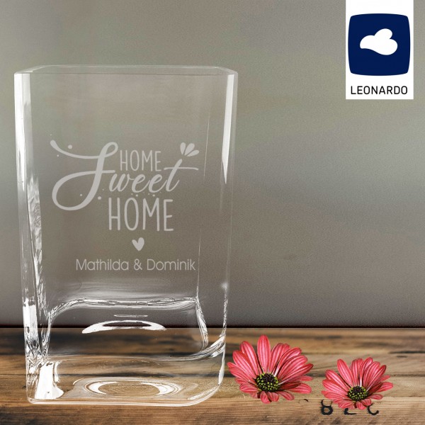 Gravierte Blumenvase von Leonardo Home sweet Home