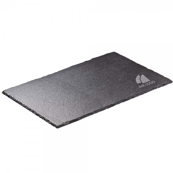 Schiefertafel / Schieferplatte mit Logo graviert / bedrucken 150 x 200 mm