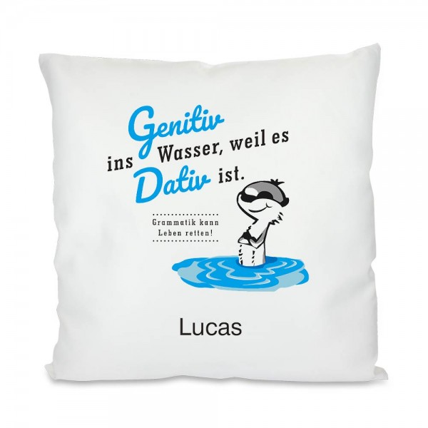 Witziges Kissen mit Namen