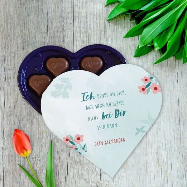 Schokolade von Milka - Ich/Wir denke/n an...- personalisiert