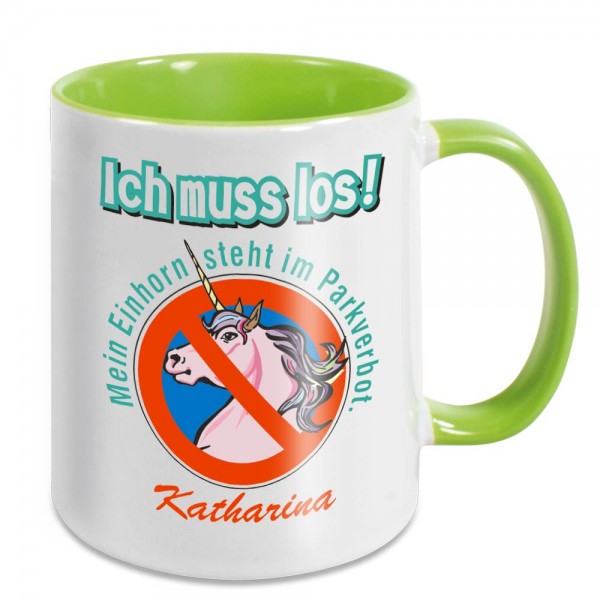 Einhorn Kaffeetasse mit Ihrem Namen