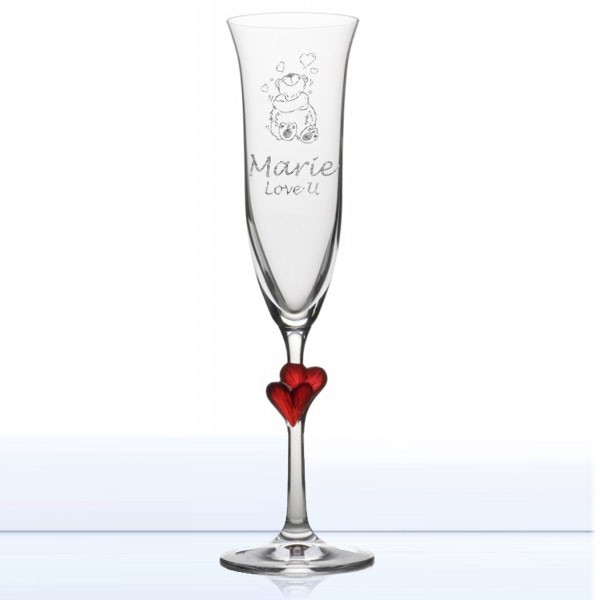 Sektglas mit Gravur - Liebhabär