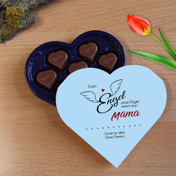 Personalisierte Milka Schokolade - Einen Engel ohne Flügel nennt man ...