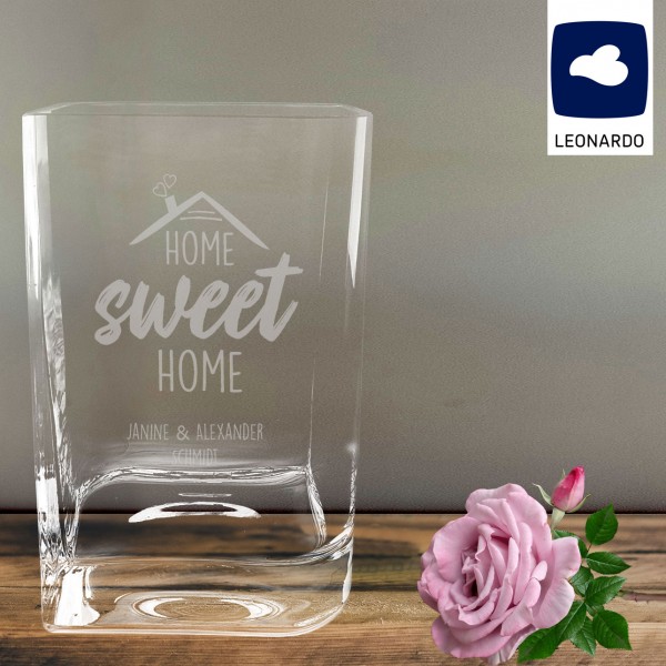Home sweet Home, personalisierte Leonardo Vase