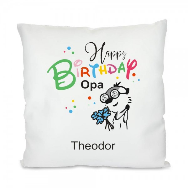 Kissen zum Geburtstag mit Namen für Opa