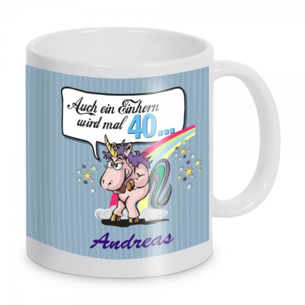 Kaffeebecher Einhorn zum Geburtstag