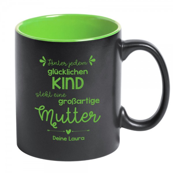 Tasse für Mama mit Namen gravieren lassen