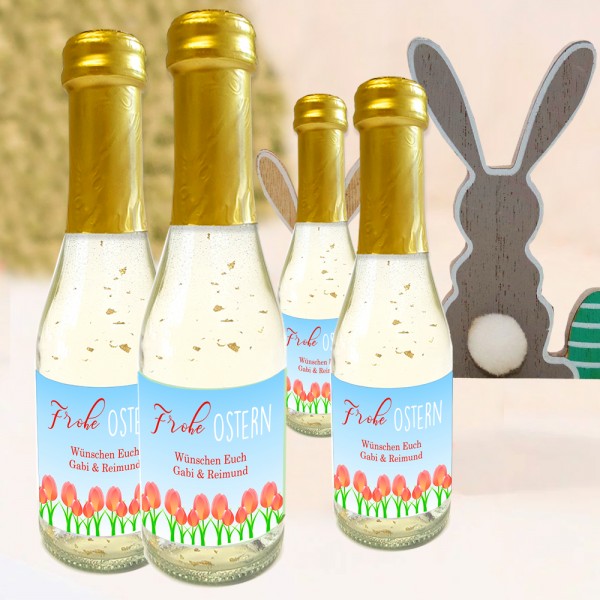 Oster Piccolo Sekt mit eigenem Etikett bedruckt