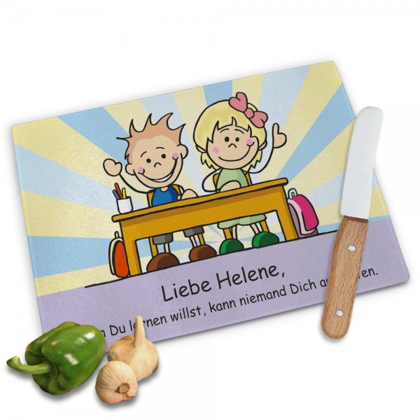individuelles Frühstücks-Schneidebrett für Kinder