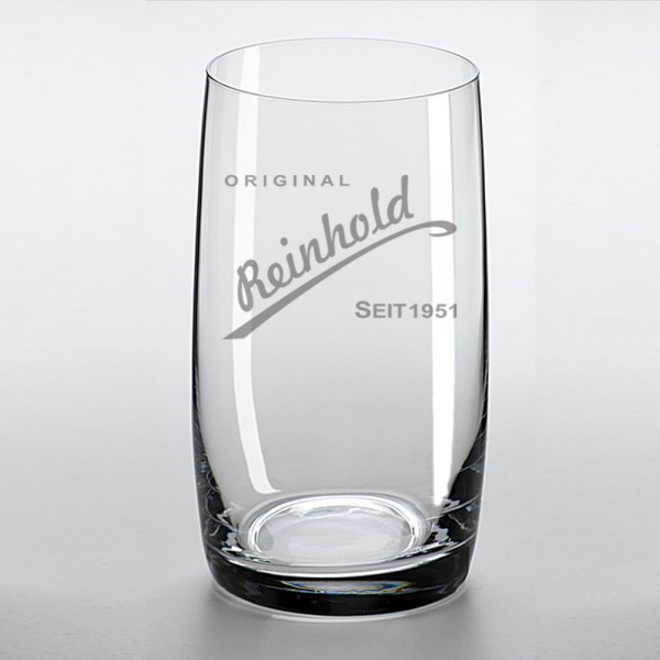 Longdrinkglas mit Namens-Gravur Reinhold