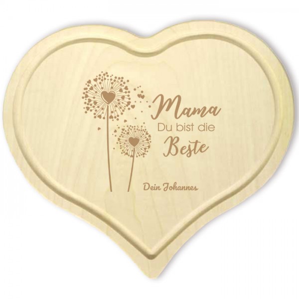 Herzbrettchen aus Holz Mama Du bist die Beste