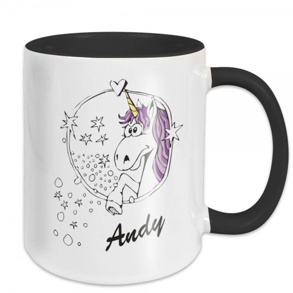 Einhorn Kaffeetasse personalisiert