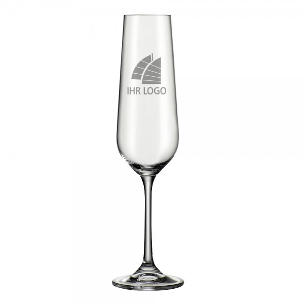 Sektglas mit Gravur günstig 220 ml No. 1