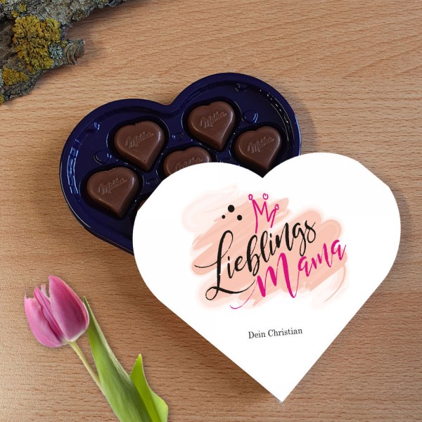 Milka Schokolade bedrucken - I love Milka Lieblings Mensch