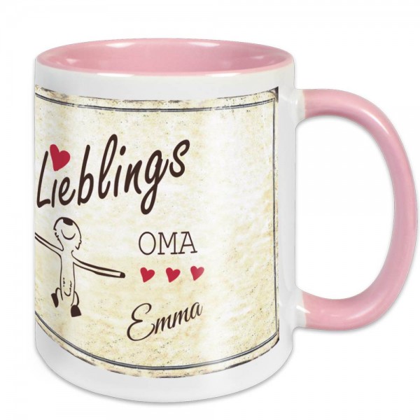 Kaffe-Tasse Lieblingsmensch selbst bedruckt