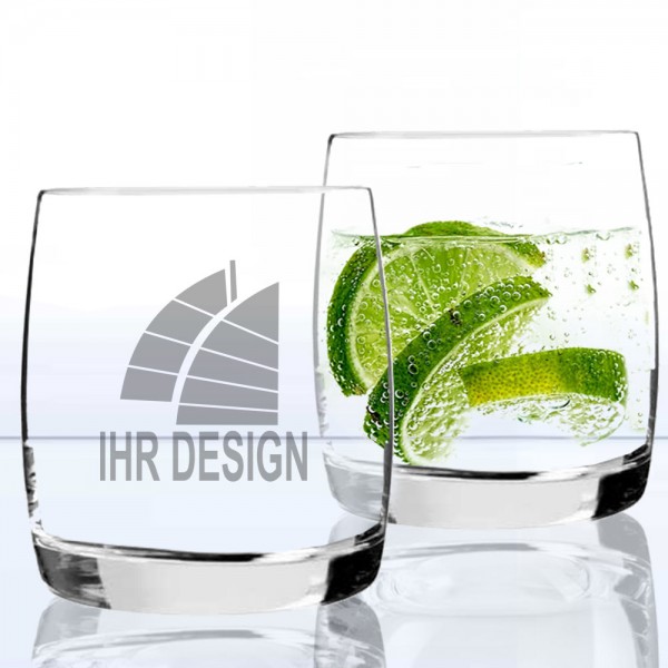 GIN Glas mit Logo oder eigenem Design graviert