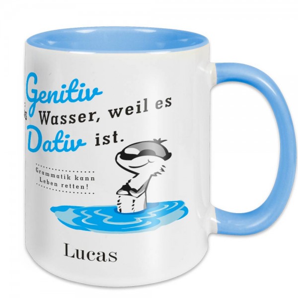 Witzige Tasse mit Namen bedruckt