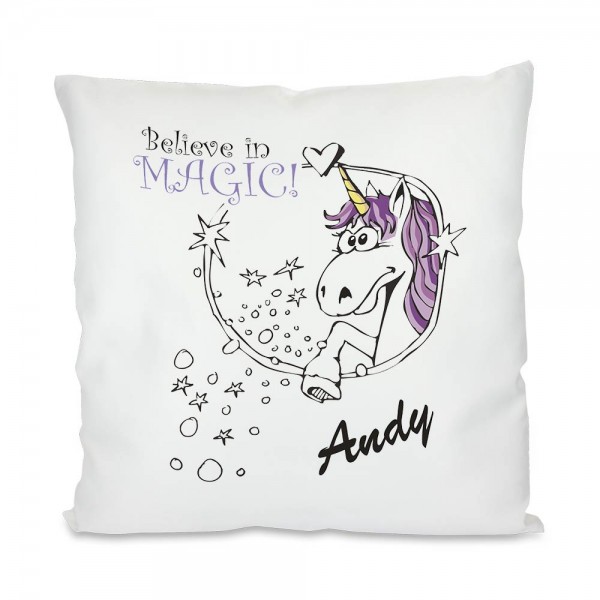 Einhorn Kissen Believe in Magic