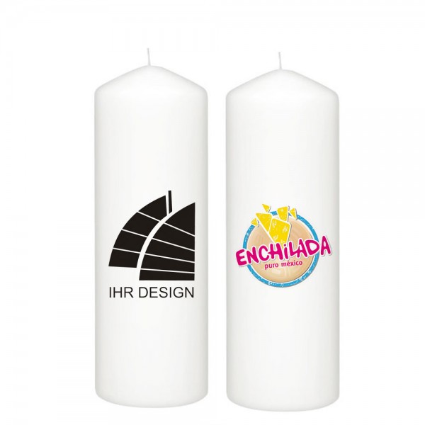 Kerze, Stumpenkerze 150 x 70 mm mit Logo/ Design bedrucken