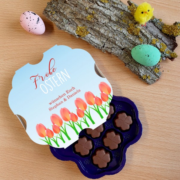 Milka Pralinen als Geschenk für Ostern individuell bedruckt