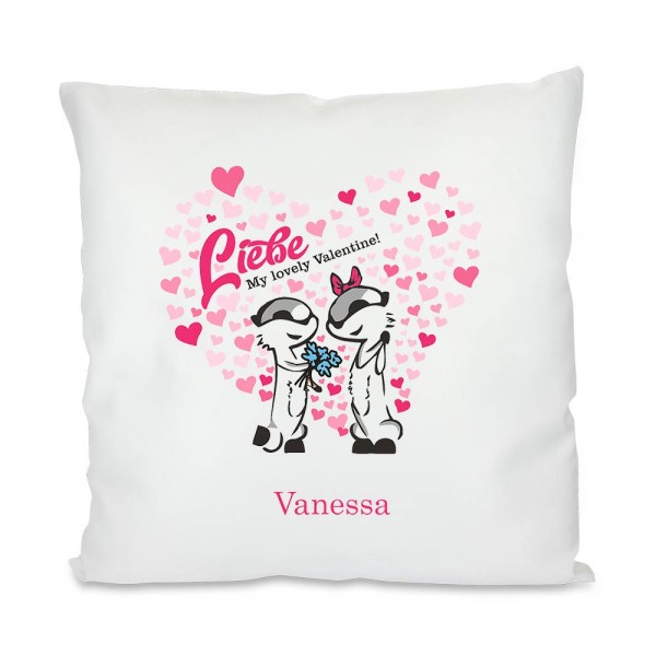Kissen Liebe bedruckt mit Namen
