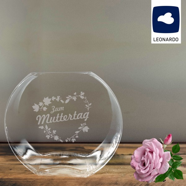 Personalisierte Vase zum Muttertag mit Gravur