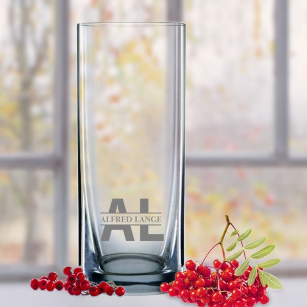 Vase individuell mit Namen graviert