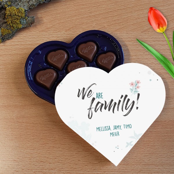 We are Family - Milka Schokolade personalisiert