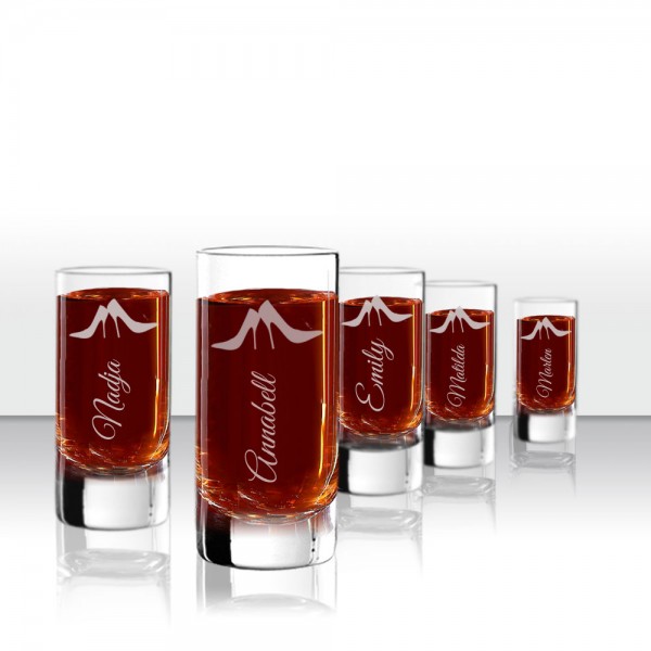 Schnapsglas Spar Set graviert für die Braut