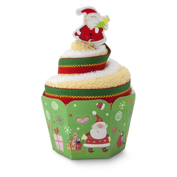 Gästehandtuch als Weihnachtsmuffin