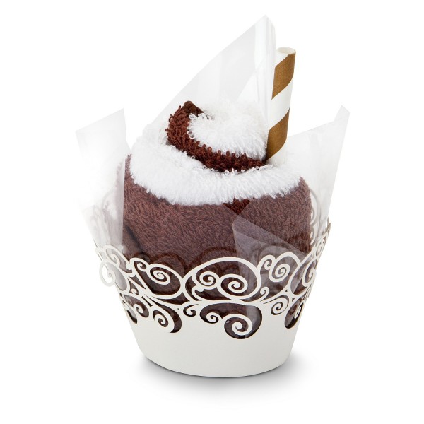 Kleines Handtuch Geschenk Cupcake