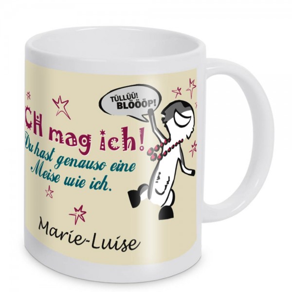 Bedruckte Tasse für Freunde mit Namen