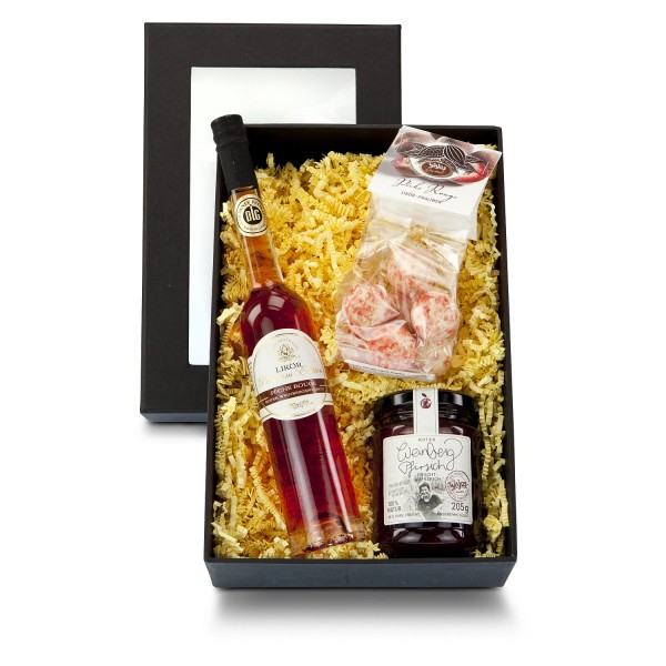 Weinbergspfirsich Variation Geschenkset Schnaps